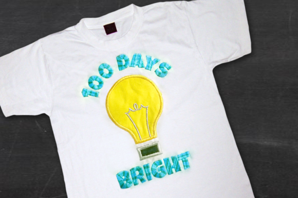100 Days Bright Applique
