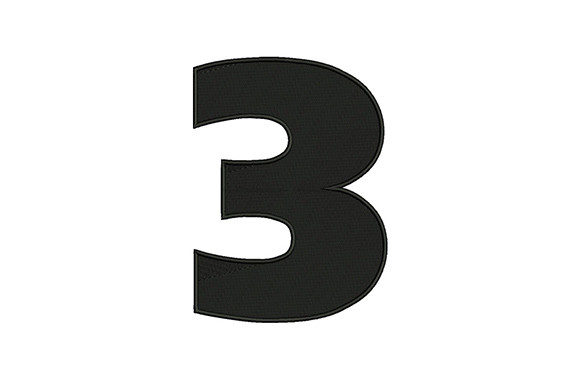 Bold Number 3