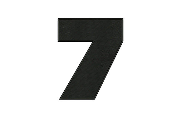 Bold Number 7