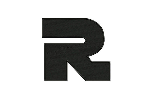 Letter R: A Minimalist Embroidery Anchor for Boutique Sweatshirts