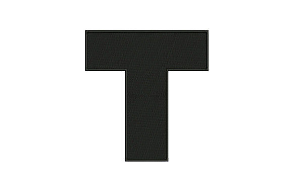 Letter T: A Clean, Versatile Alphabet Embroidery Design
