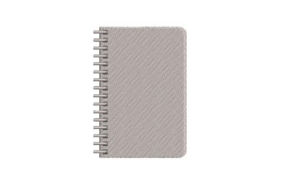 Silver Spiral Notebook